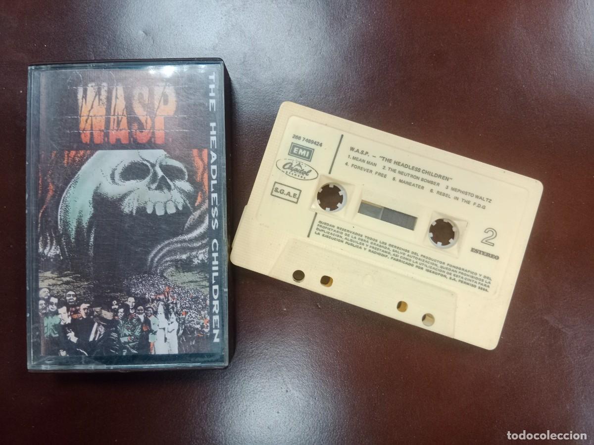 Cassetes antigas: CINTA CASET CASSETTE ORIGINAL EMI - W.A.S.P. THE HEADLESS CHILDREN