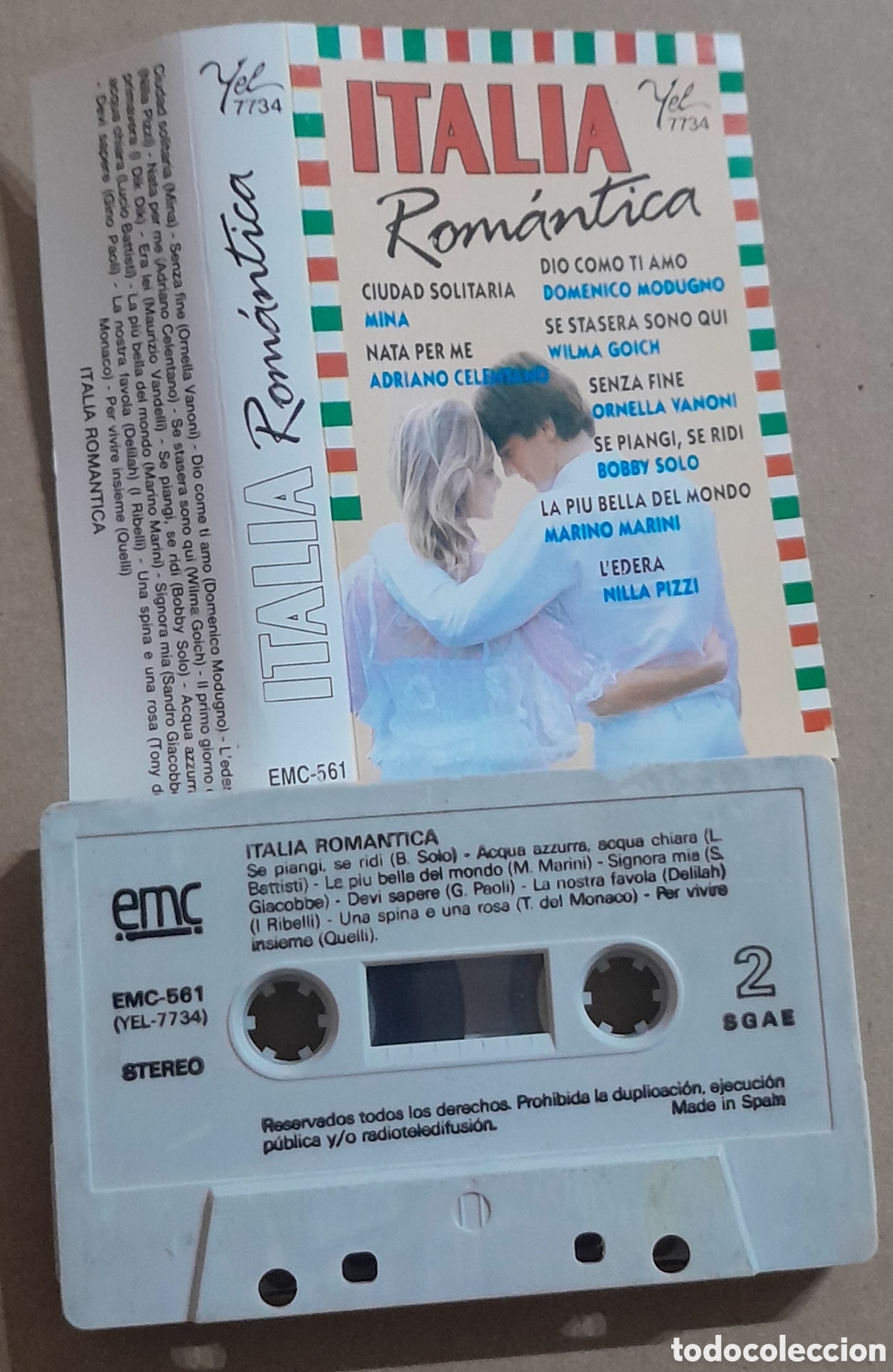 Casetes antiguos: ITALIA ROM&Aacute;NTICA -YEL - Foto 1