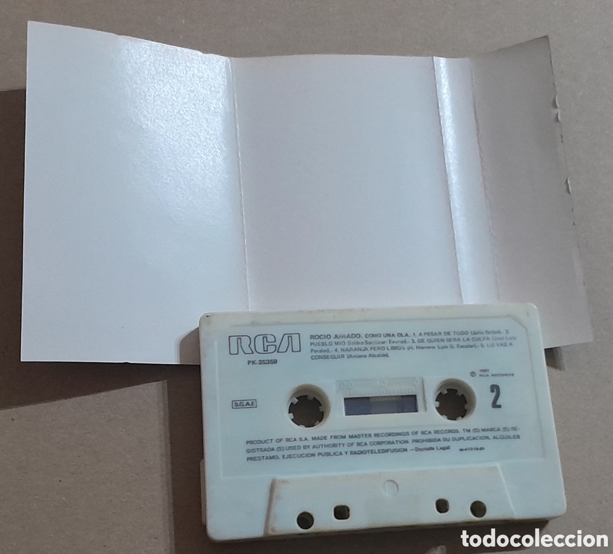 Casetes antiguos: ROCIO JURADO - COMO UNA OLA - Foto 2