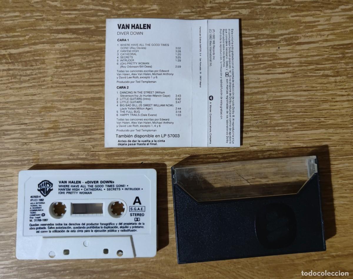 Casetes antiguos: Cassette Van Halen - Diver Down (1982) ed. espa&ntilde;ola - Foto 3