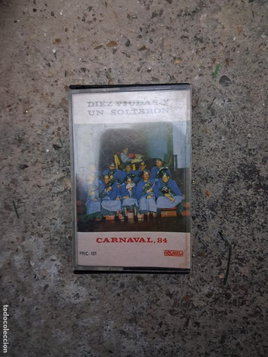 Casetes antiguos: Cinta Casete Diez Viudas y Un Solteron - Pasarela - Carnaval de C&aacute;diz