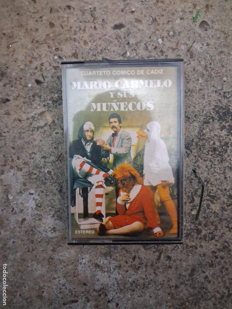 Casetes antiguos: Cinta Casete Mario Carmelo y Sus Mu&ntilde;ecos - IZQUIERDO RI-163 - Carnaval de C&aacute;diz