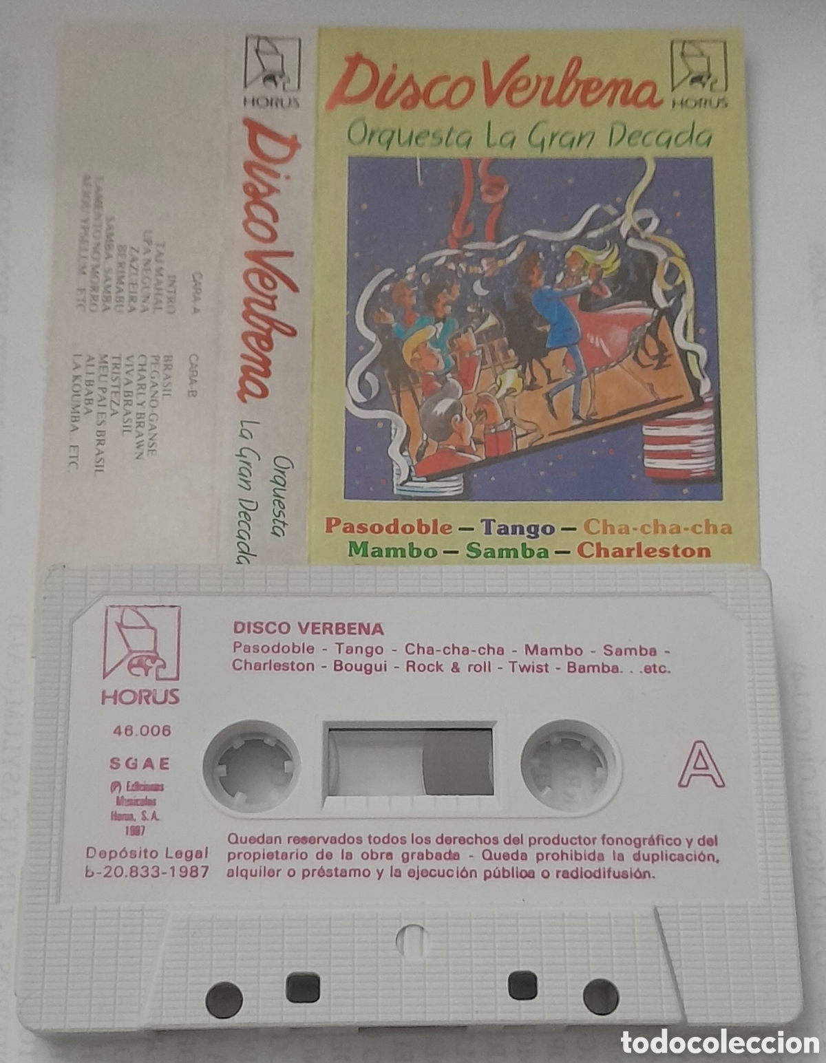 Casetes antiguos: ORQUESTA LA GRAN DECADA - DISCO VERBENA - Foto 1