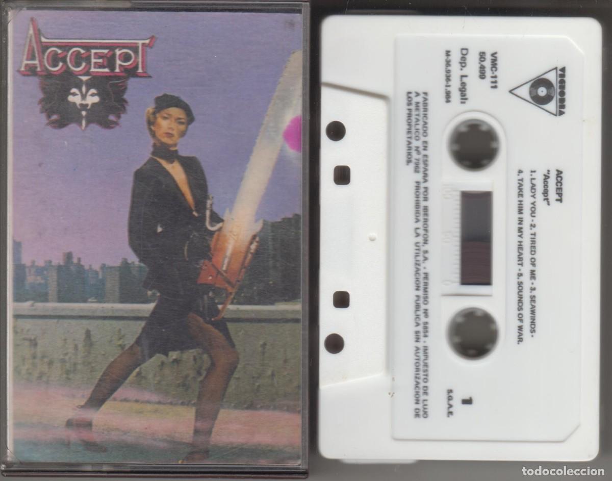 Casetes antiguos: Accept cassette 1984 Spain - Foto 1