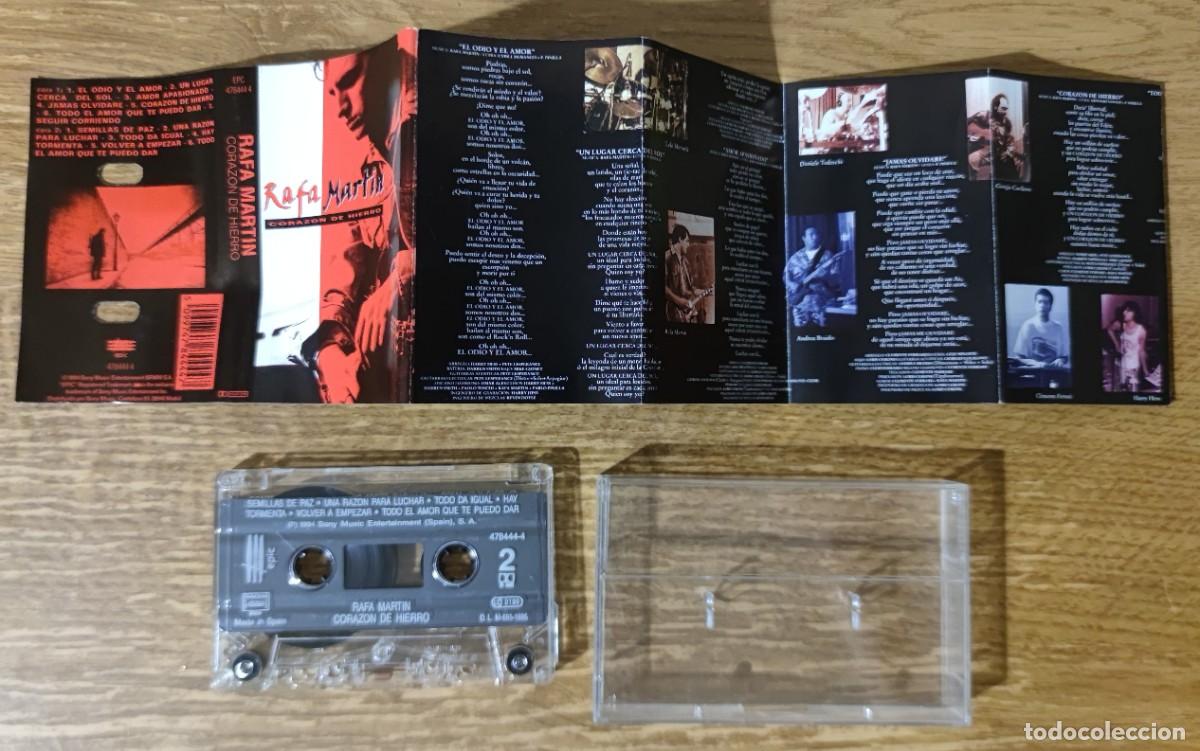 Casetes antiguos: Cassette Rafa Martin - Coraz&oacute;n de Hierro (1994) - Foto 2