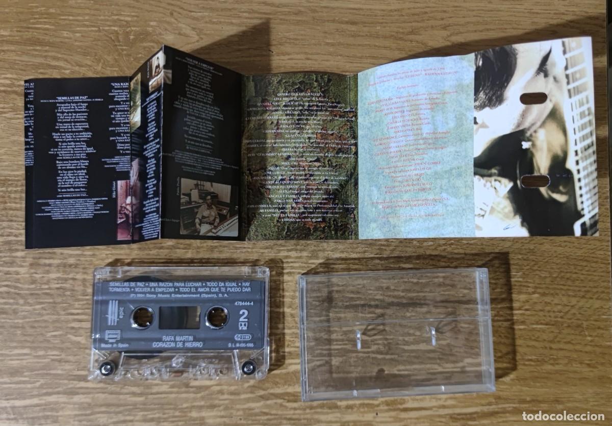Casetes antiguos: Cassette Rafa Martin - Coraz&oacute;n de Hierro (1994) - Foto 3