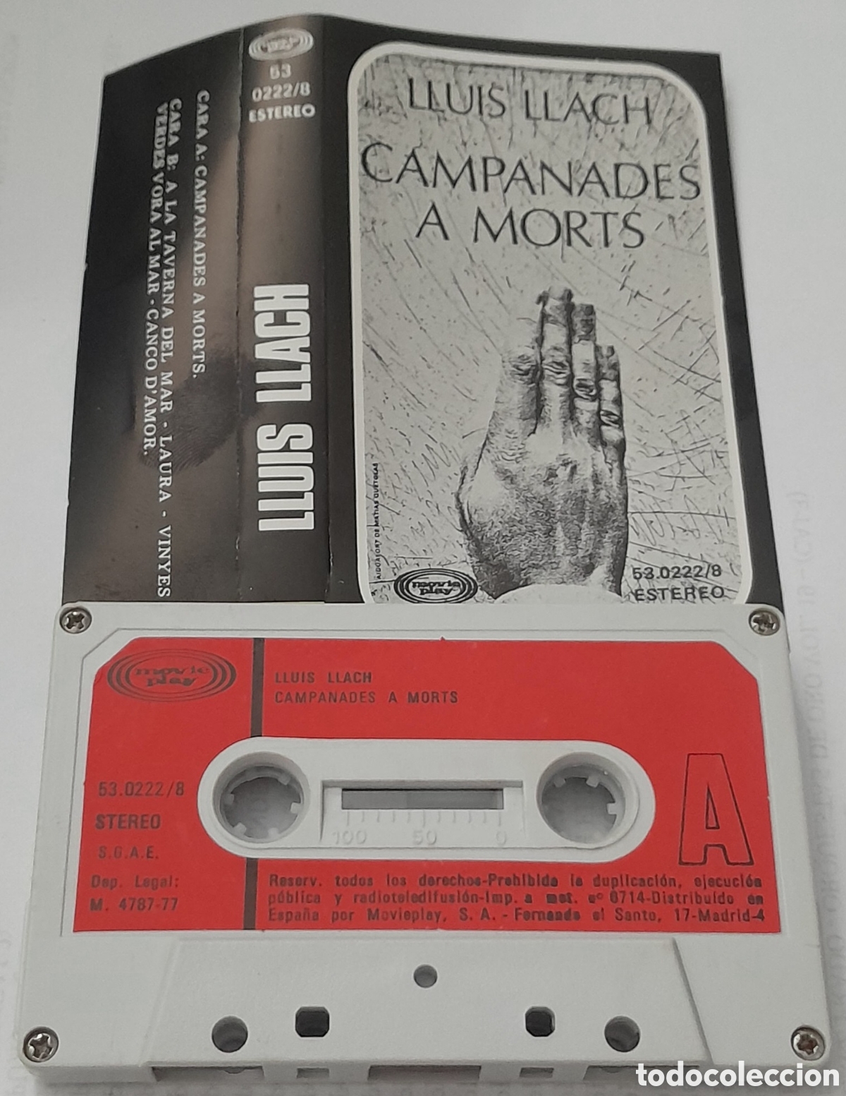 Casetes antiguos: LLUIS LLACH - CAMPANADES A MORTS - Foto 1