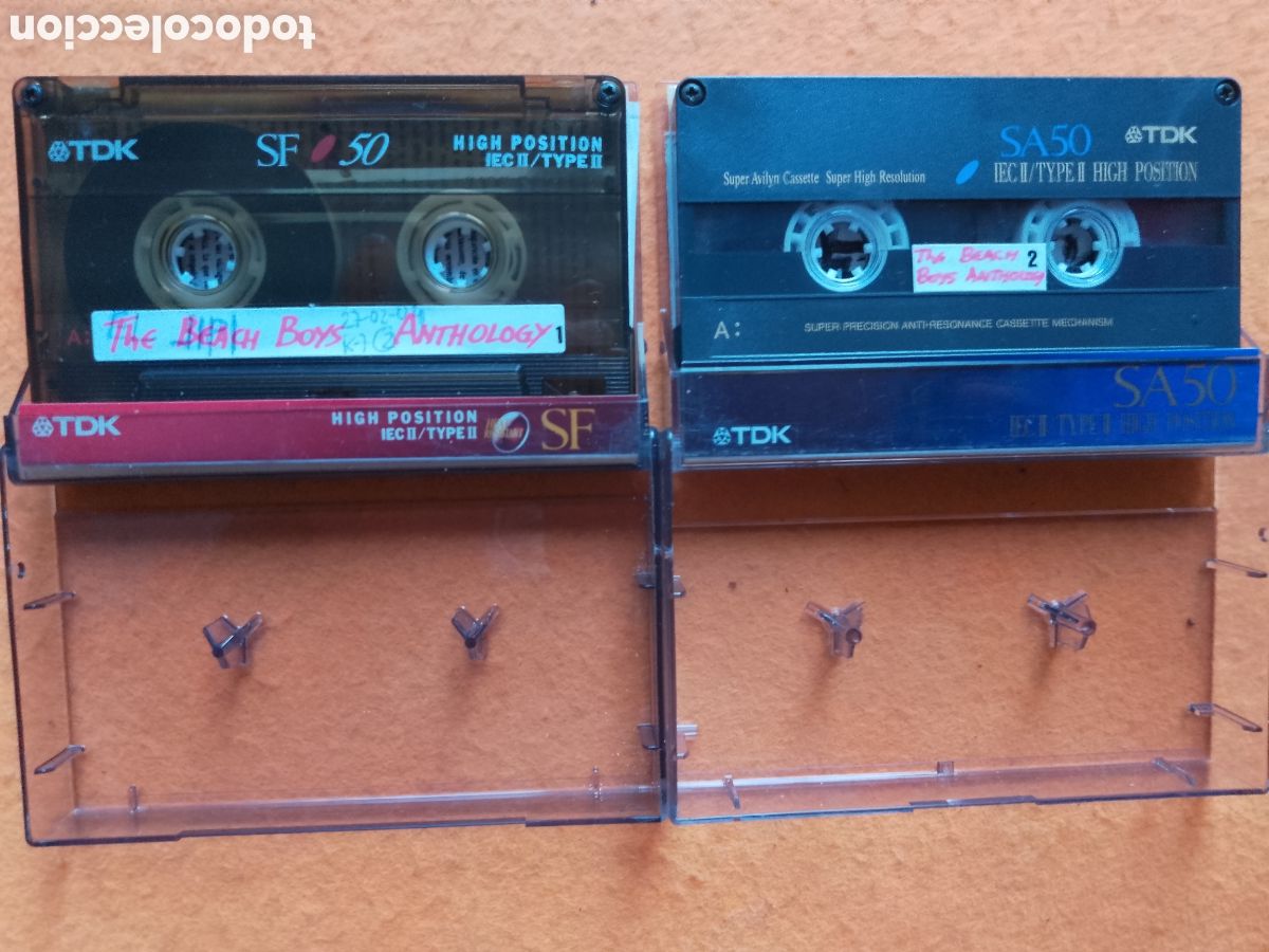 Old Cassettes: LOTE 2 CASSETTES V&Iacute;RGENES USADAS 50 MINUTOS TDK SF-50 Y SA-50 CHROME TYPE II