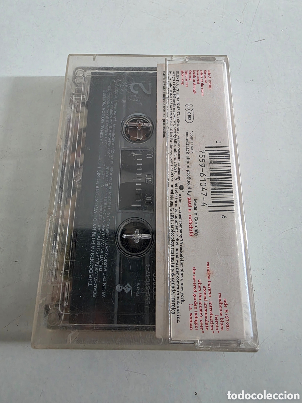 Casetes antiguos: Cassette BSO The Doors 1991 Original Elektra - Foto 2