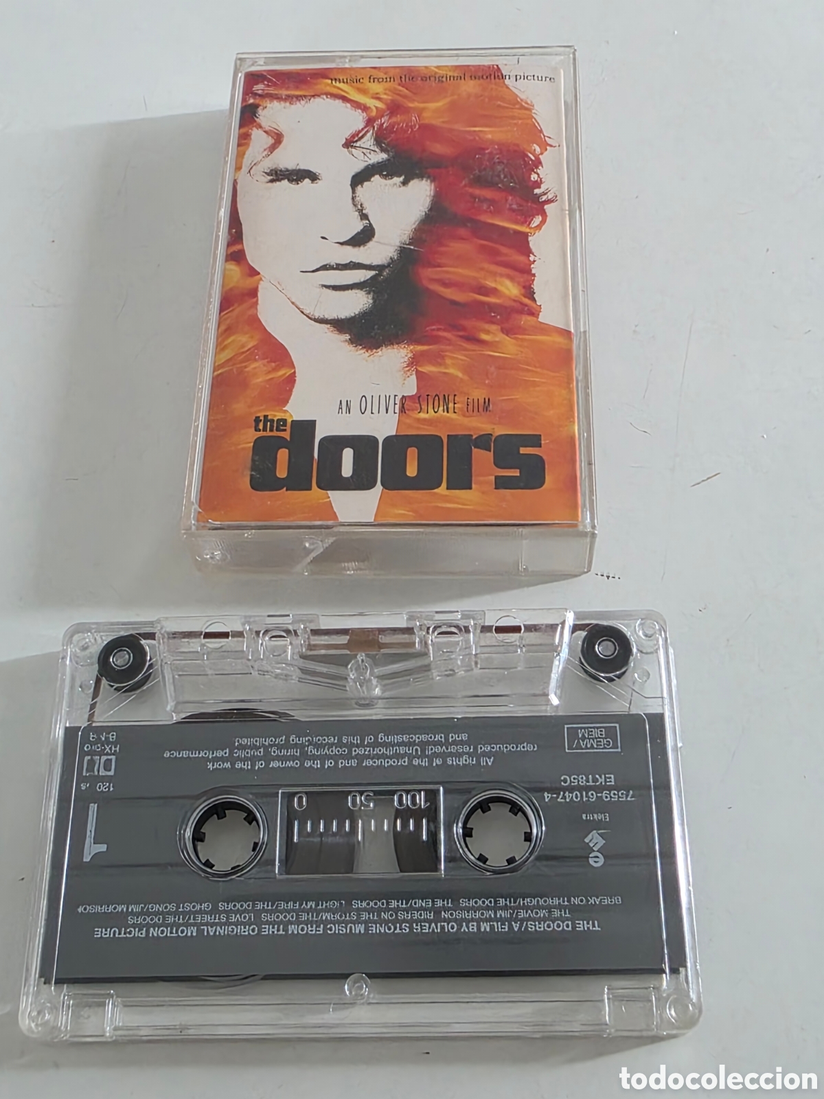 Casetes antiguos: Cassette BSO The Doors 1991 Original Elektra - Foto 4