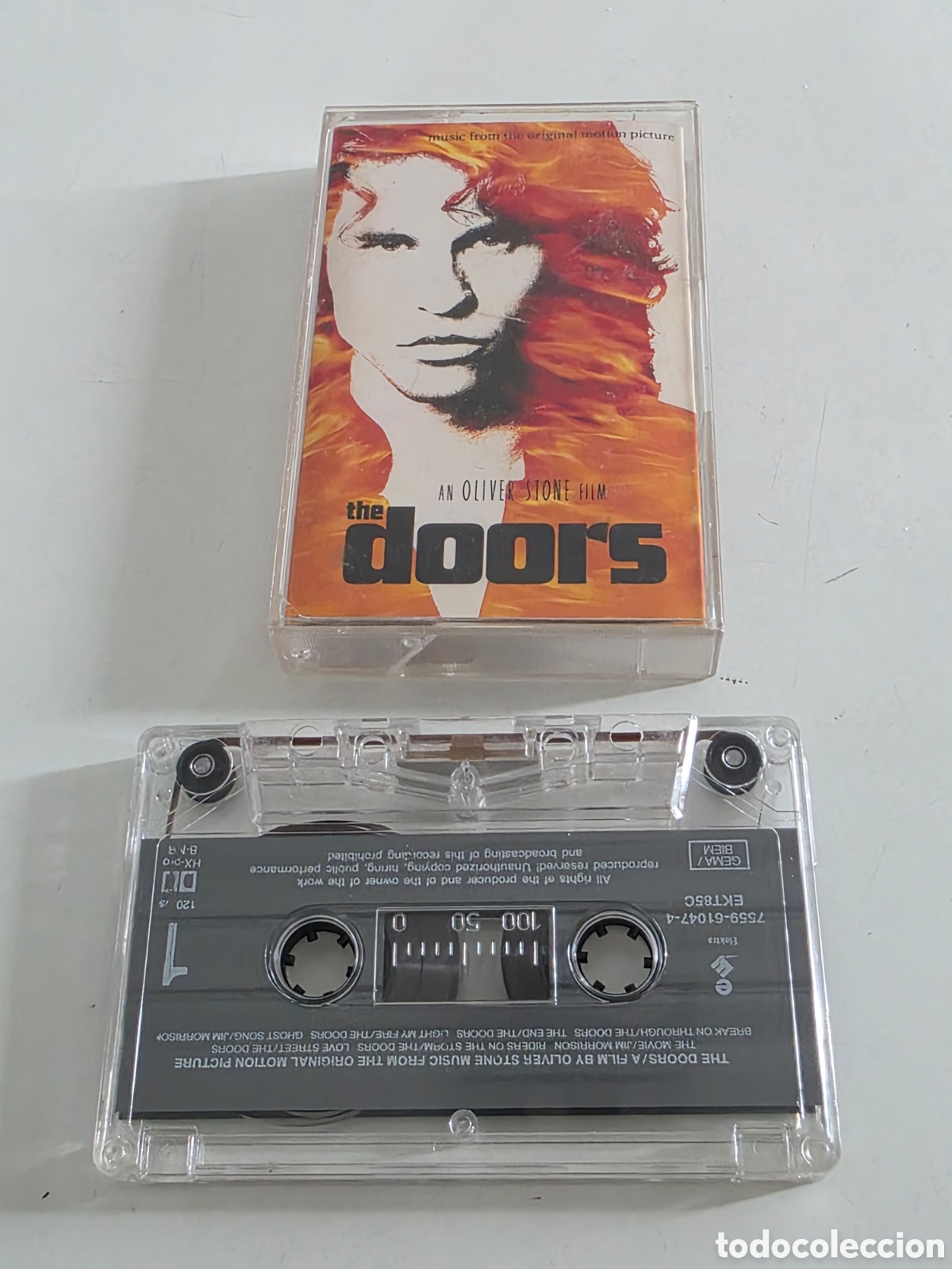 Casetes antiguos: Cassette BSO The Doors 1991 Original Elektra - Foto 5