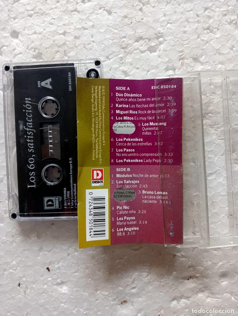 Casetes antiguos: Various - Los 60, Satisfacci&oacute;n (Cass, Comp) 1998 - Foto 2
