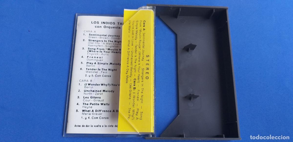 Casetes antiguos: Cassette. Cinta Casete. LOS INDIOS TABAJARAS CON ORQUESTA Y COROS - Foto 3