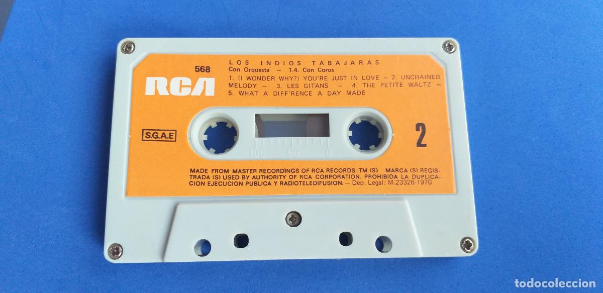 Casetes antiguos: Cassette. Cinta Casete. LOS INDIOS TABAJARAS CON ORQUESTA Y COROS - Foto 6