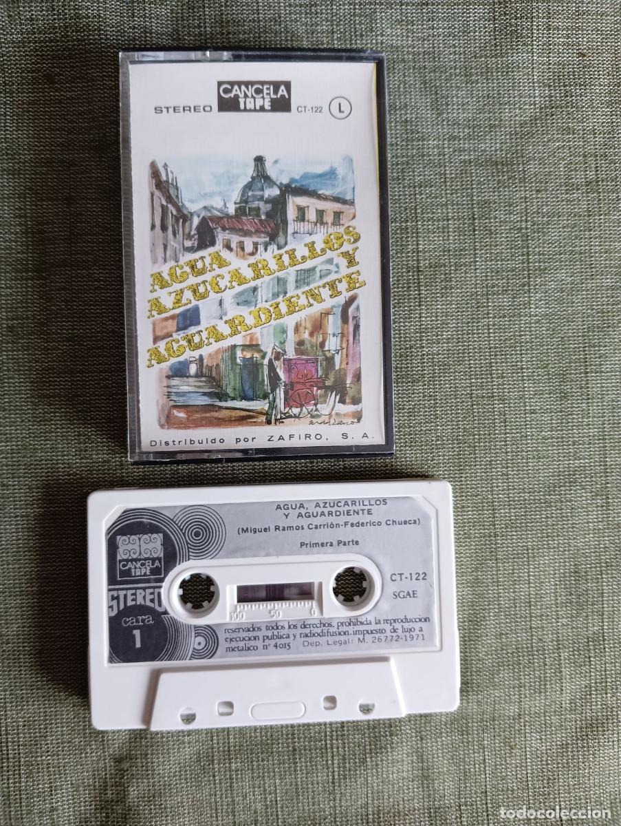 Casetes antiguos: Agua azucarillos y aguardiente. Director Odon Alonso. casete Zarzuela