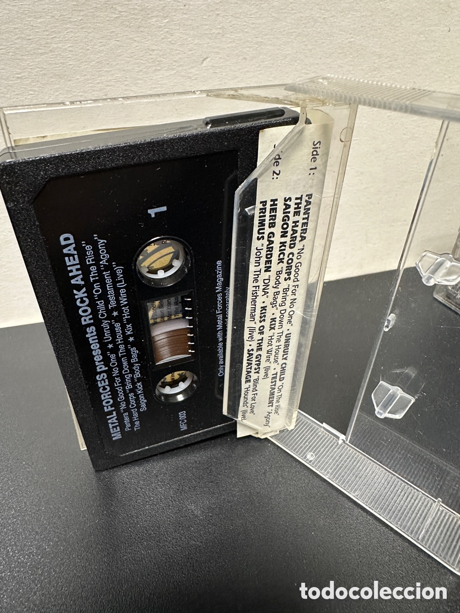 Casetes antiguos: Various - Metal Forces Presents Rock Ahead (Cassette) - Foto 2