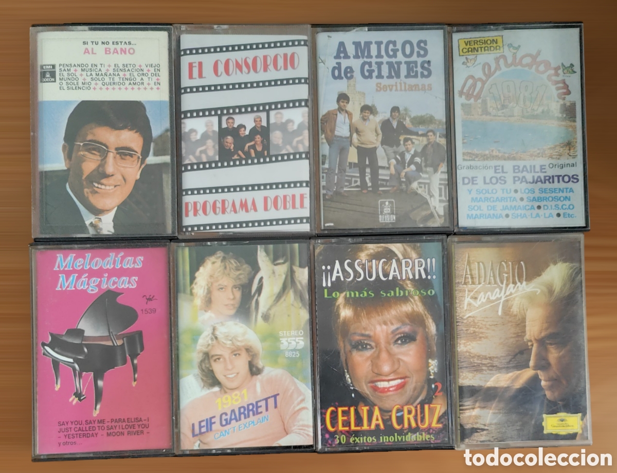 Casetes antiguos: :::: C01 - LOTE DE 8 CASETES VARIADOS - Foto 1