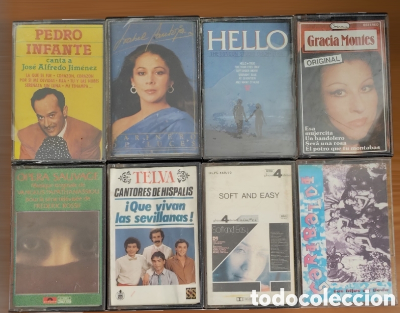 Casetes antiguos: :::: C02 - LOTE DE 8 CASETES VARIADOS - Foto 1