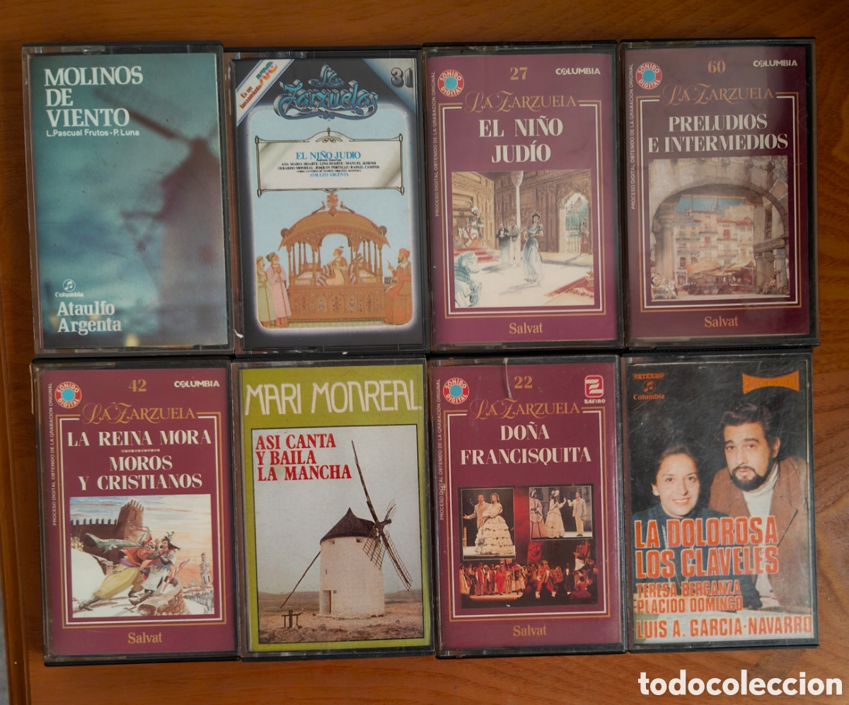 Casetes antiguos: :::: C06 - LOTE DE 8 CASETES DE ZARZUELA - Foto 1