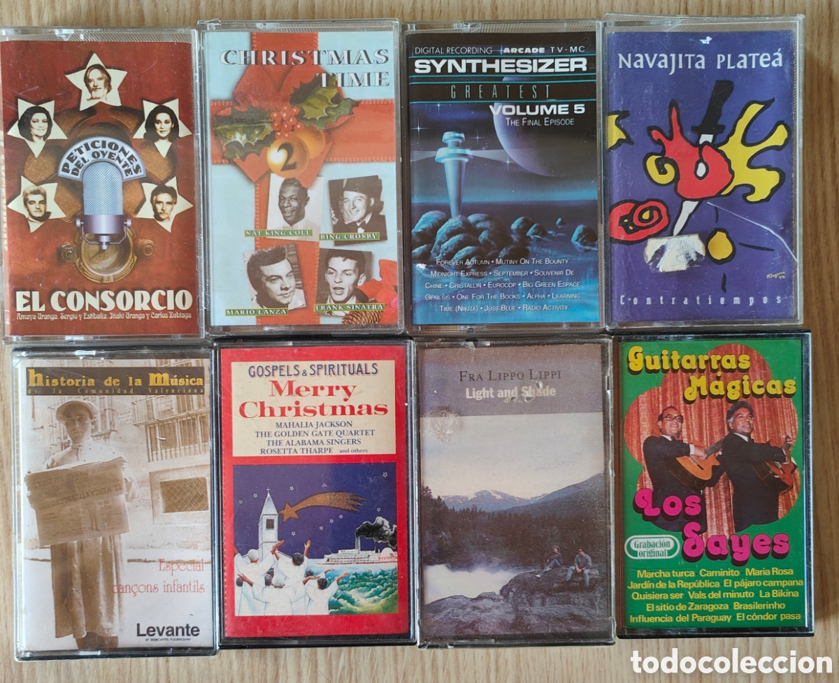 Casetes antiguos: :::: C10 - LOTE DE 8 CASETES VARIADOS - Foto 1