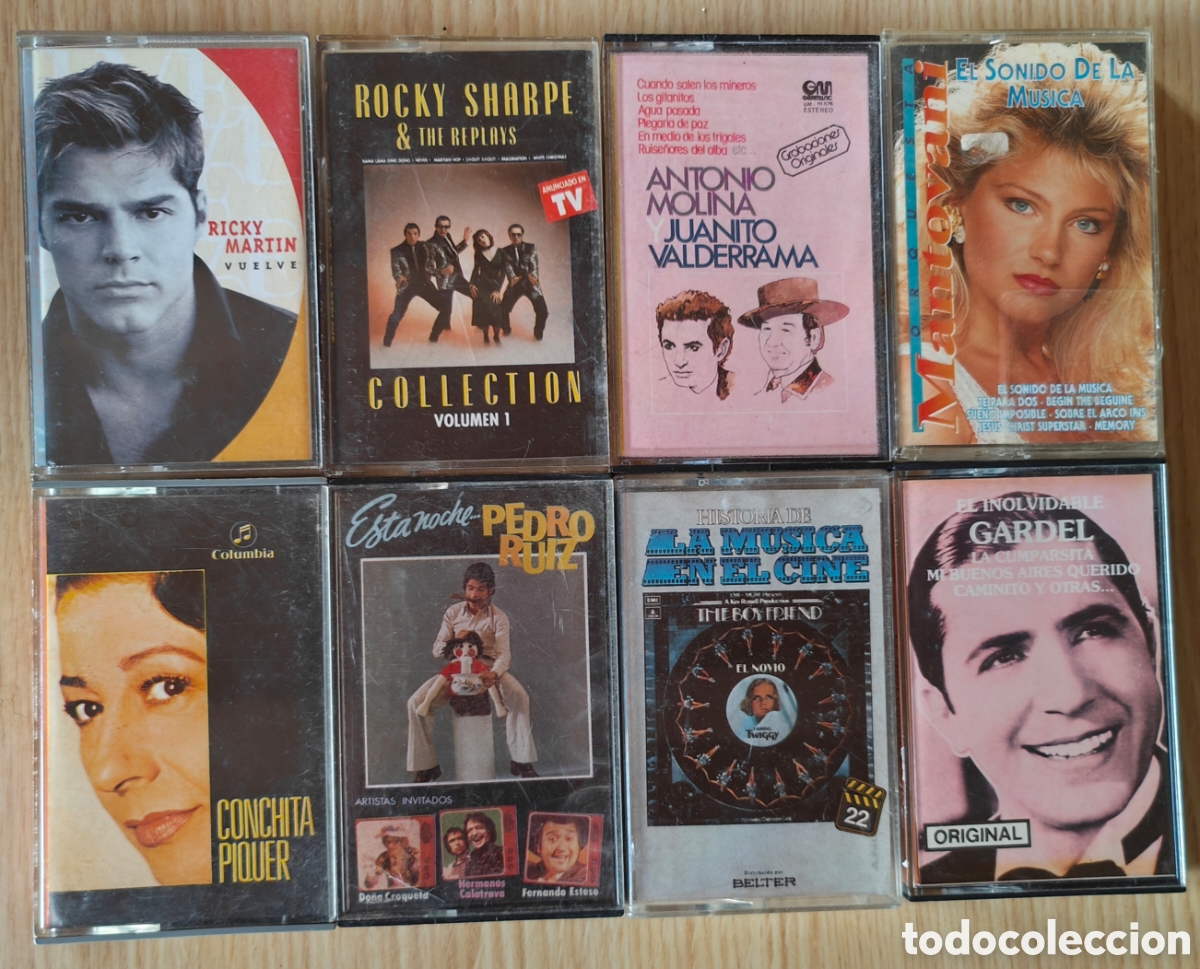 Casetes antiguos: :::: C12 - LOTE DE 8 CASETES VARIADOS - Foto 1