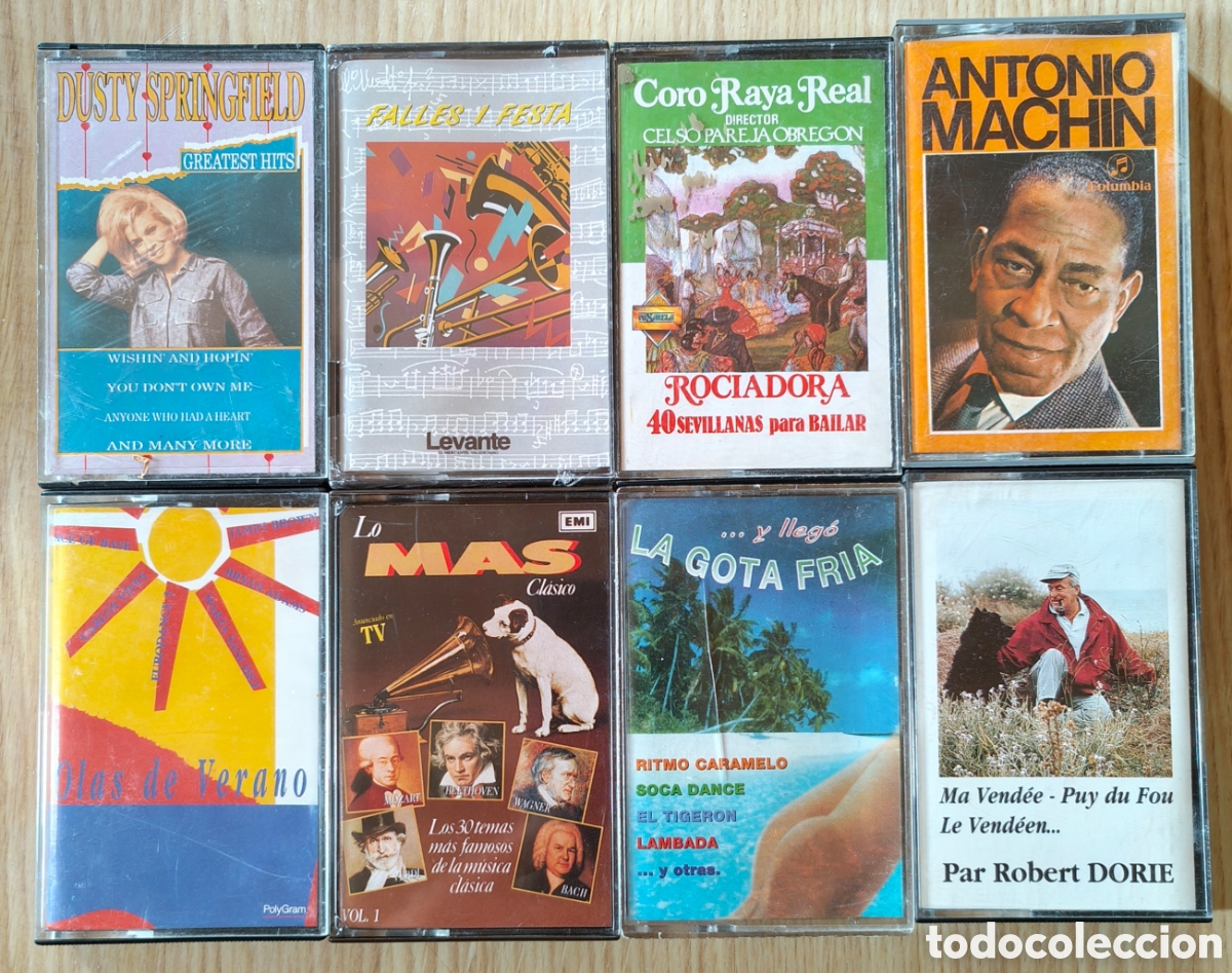 Casetes antiguos: :::: C14 - LOTE DE 8 CASETES VARIADOS - Foto 1