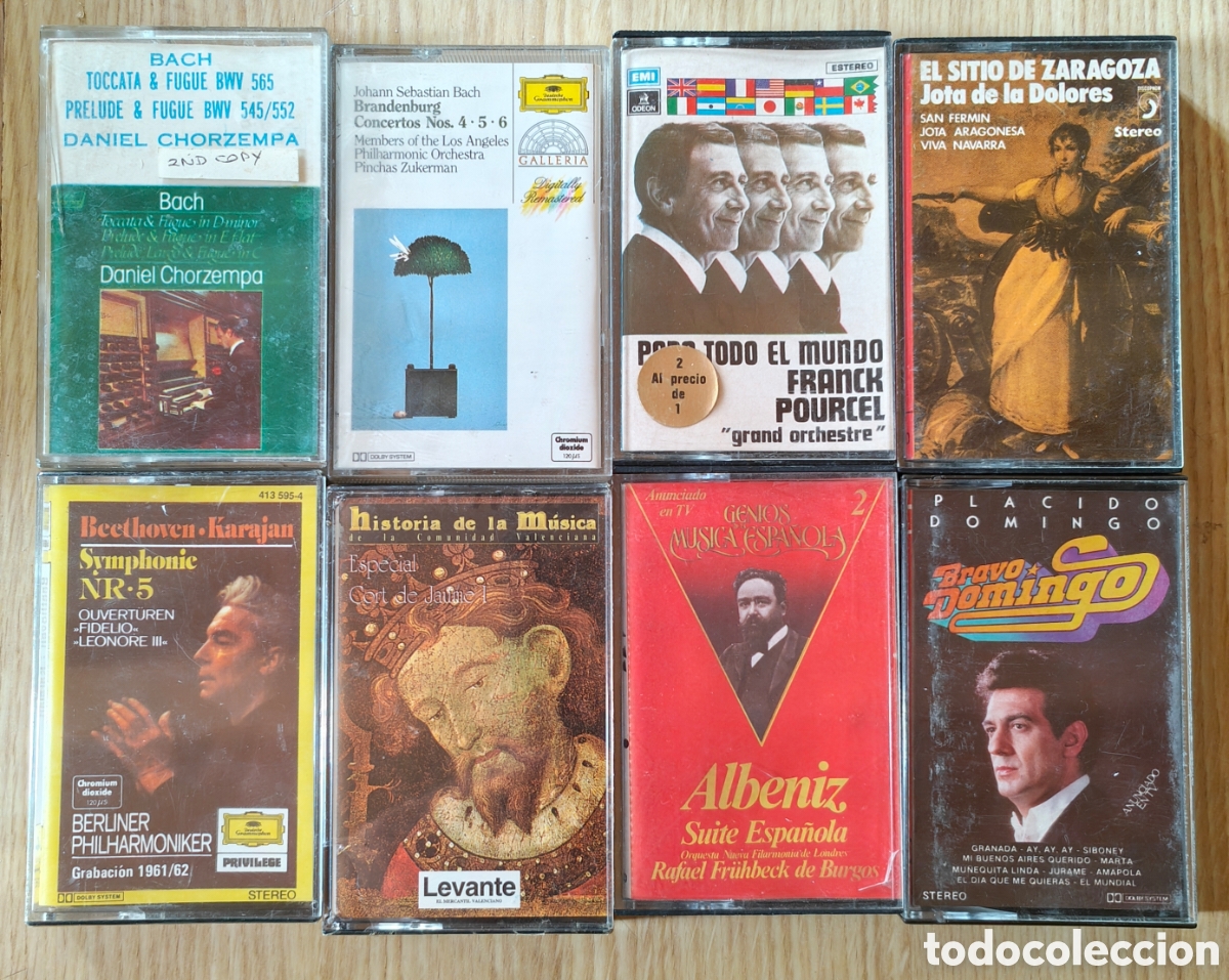 Casetes antiguos: :::: C15 - LOTE DE 8 CASETES VARIADOS - Foto 1