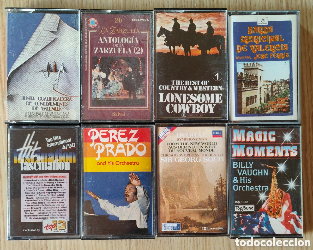 Casetes antiguos: :::: C17 - LOTE DE 8 CASETES VARIADOS - Foto 1
