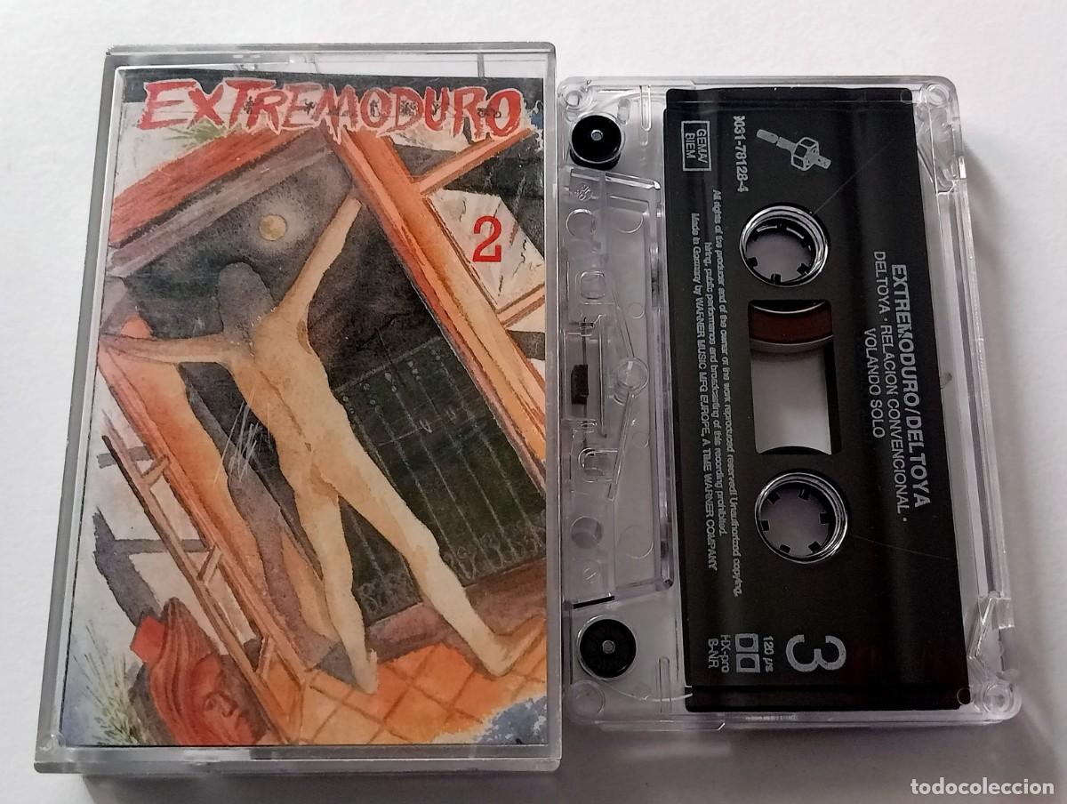 Casetes antiguos: DOBLE CASSETTE EXTREMODURO - DELTOYA - Foto 4
