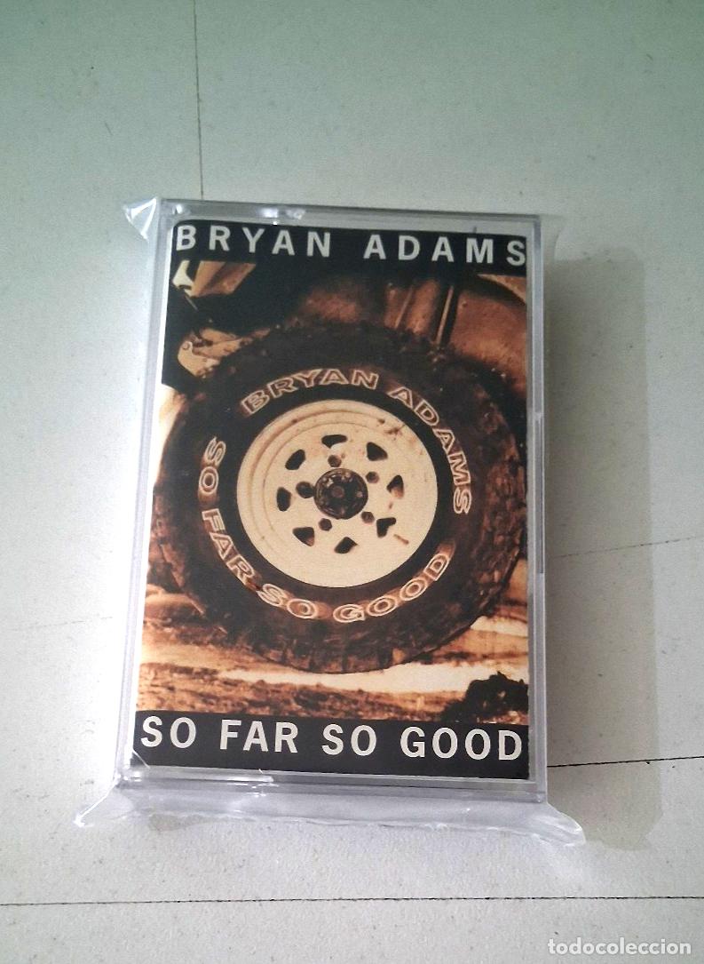 Casetes antiguos: BRYAN ADAMS &rdquo;SO FAR SO GOOD&rdquo; CASSETTE K7 - Foto 1