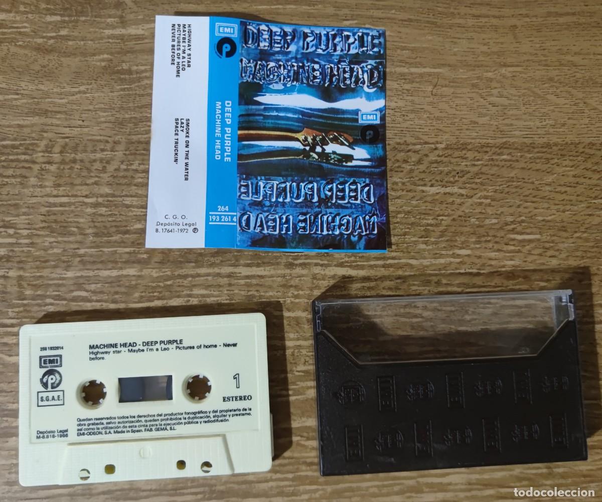 Casetes antiguos: Cassette Deep Purple - Machine Head (1986) ed. espa&ntilde;ola - Foto 2