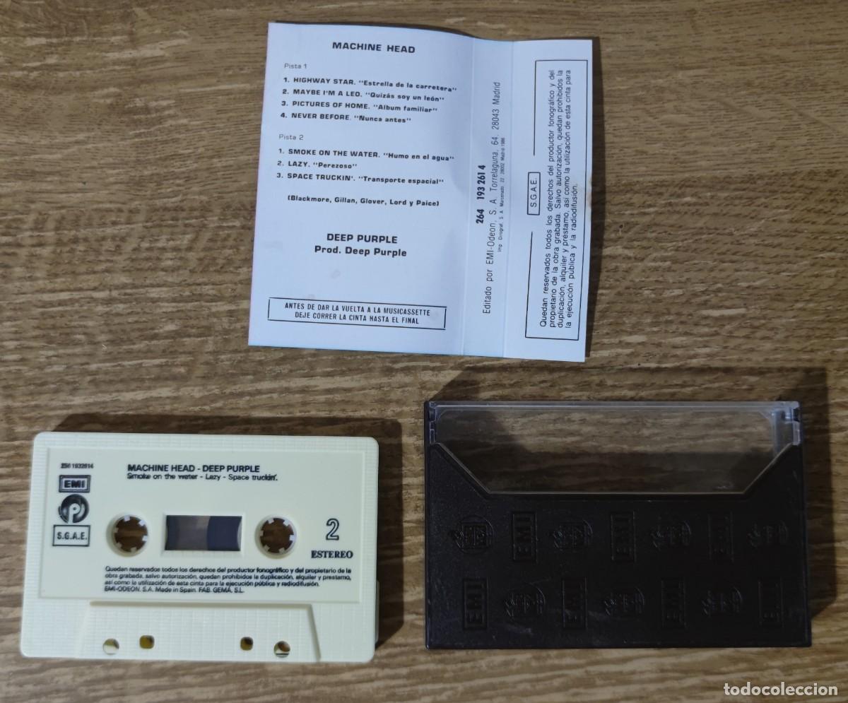 Casetes antiguos: Cassette Deep Purple - Machine Head (1986) ed. espa&ntilde;ola - Foto 3