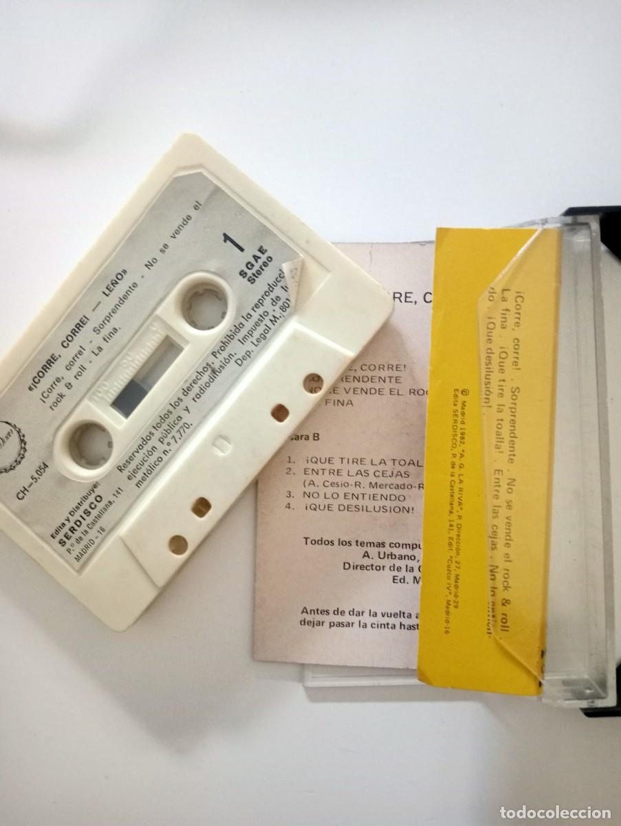 Casetes antiguos: Le&ntilde;o - Corre, Corre (Cass) 1982 - Foto 2