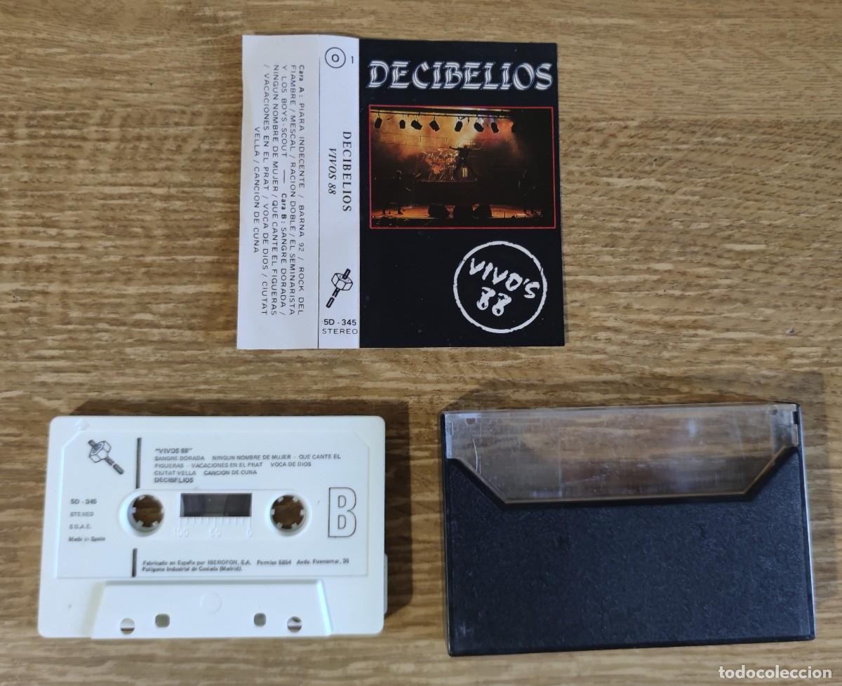 Casetes antiguos: Cassette Decibelios - Vivo&acute;s 88 (1987) - Foto 2