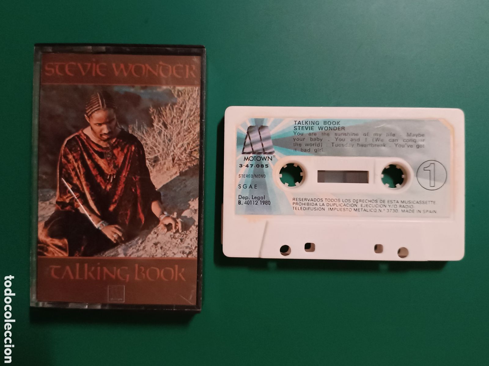 Casetes antiguos: Cassette: STEVIE WONDER - Talking Book (Motown, 1980) - Superstition -