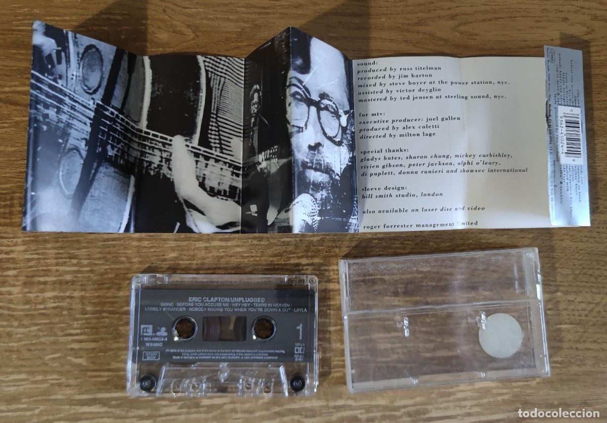 Casetes antiguos: Cassette Eric Clapton - Unplugged (1992) ed. alemana - Foto 3