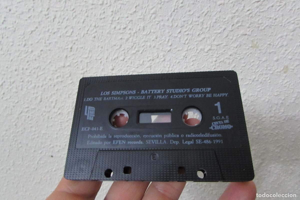 Casetes antiguos: Casete Los Simpsons. Battery Studios Group. 1991 - Foto 4