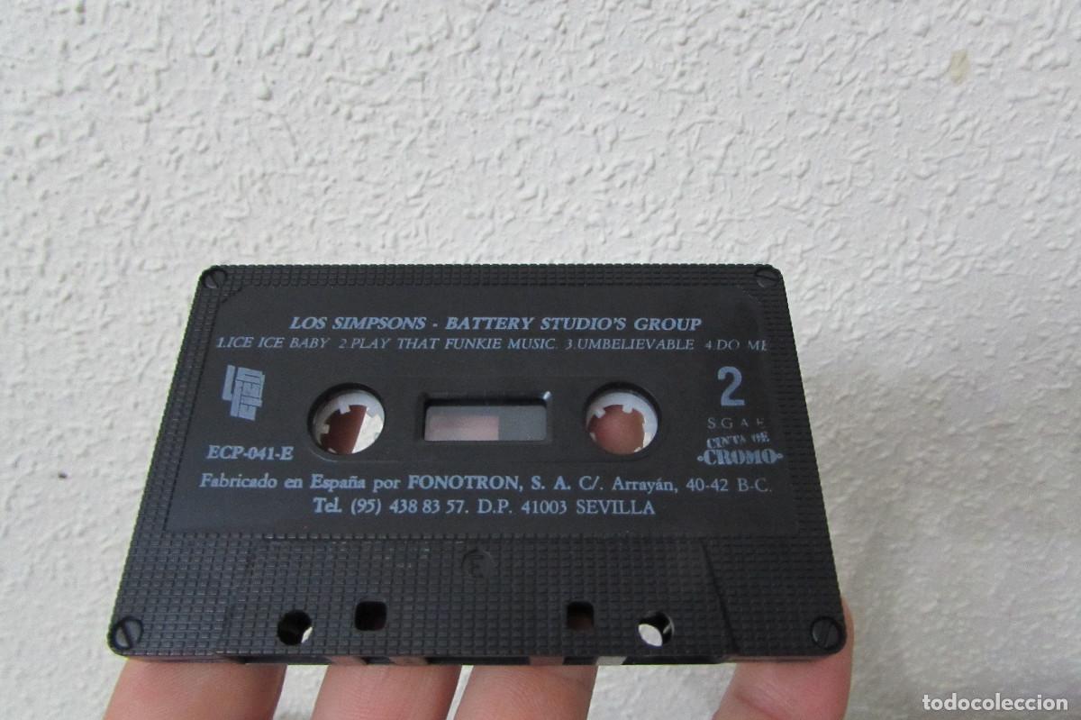 Casetes antiguos: Casete Los Simpsons. Battery Studios Group. 1991 - Foto 5