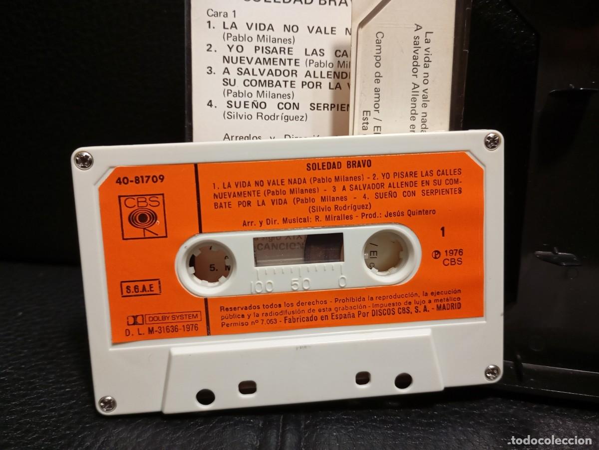 Casetes antiguos: SOLEDAD BRAVO - CASSETTE - 1976 - CINTA - CBS - Foto 3