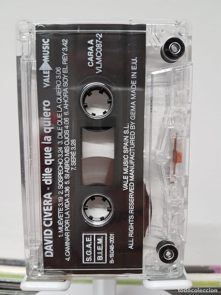 Casetes antiguos: David Civera - Dile que la Quiero (Cassette) - Foto 3