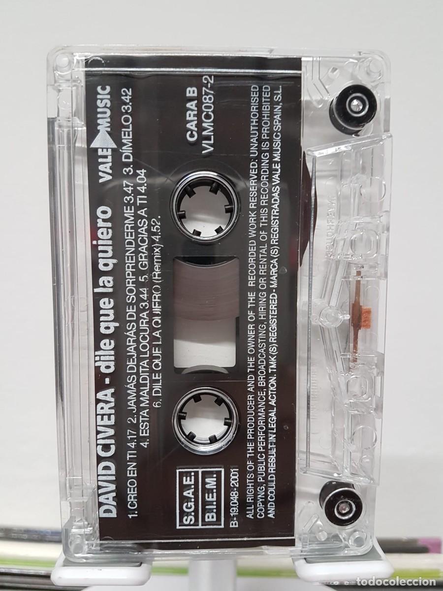 Casetes antiguos: David Civera - Dile que la Quiero (Cassette) - Foto 4