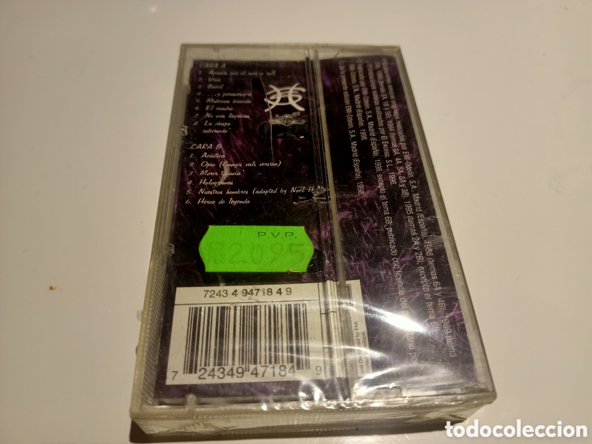 Casetes antiguos: H&eacute;roes del silencio cassette Rarezas - Foto 2