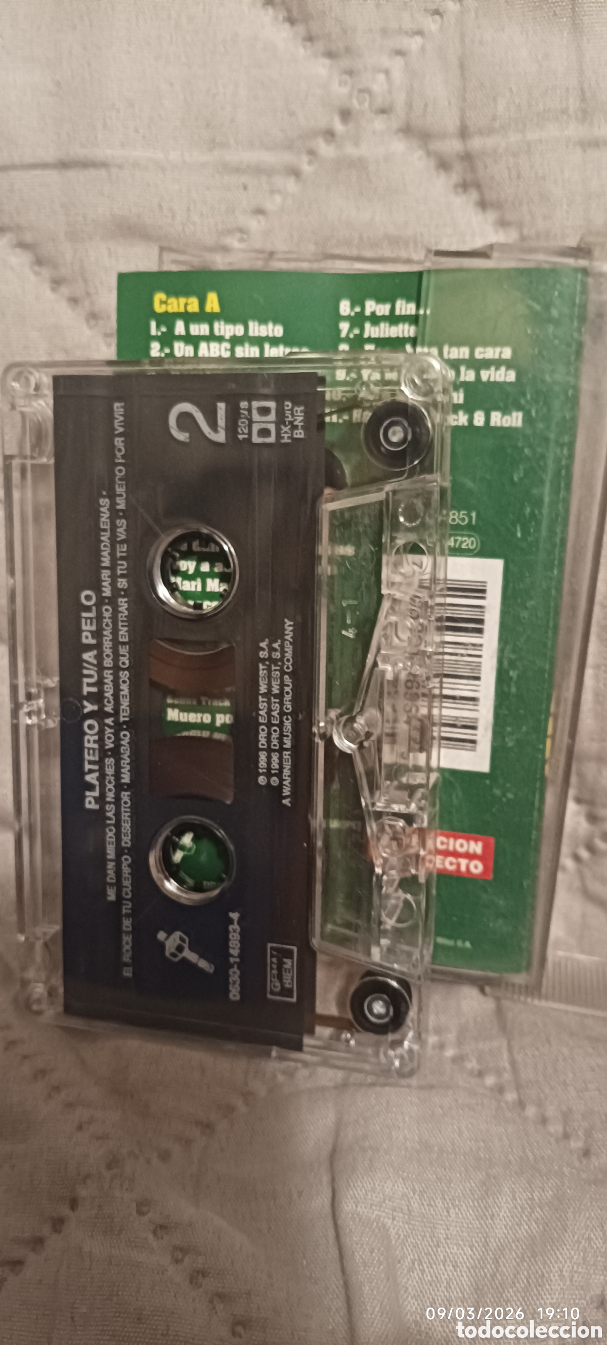 Casetes antiguos: Platero y tu a pelo casette 1996 - Foto 2