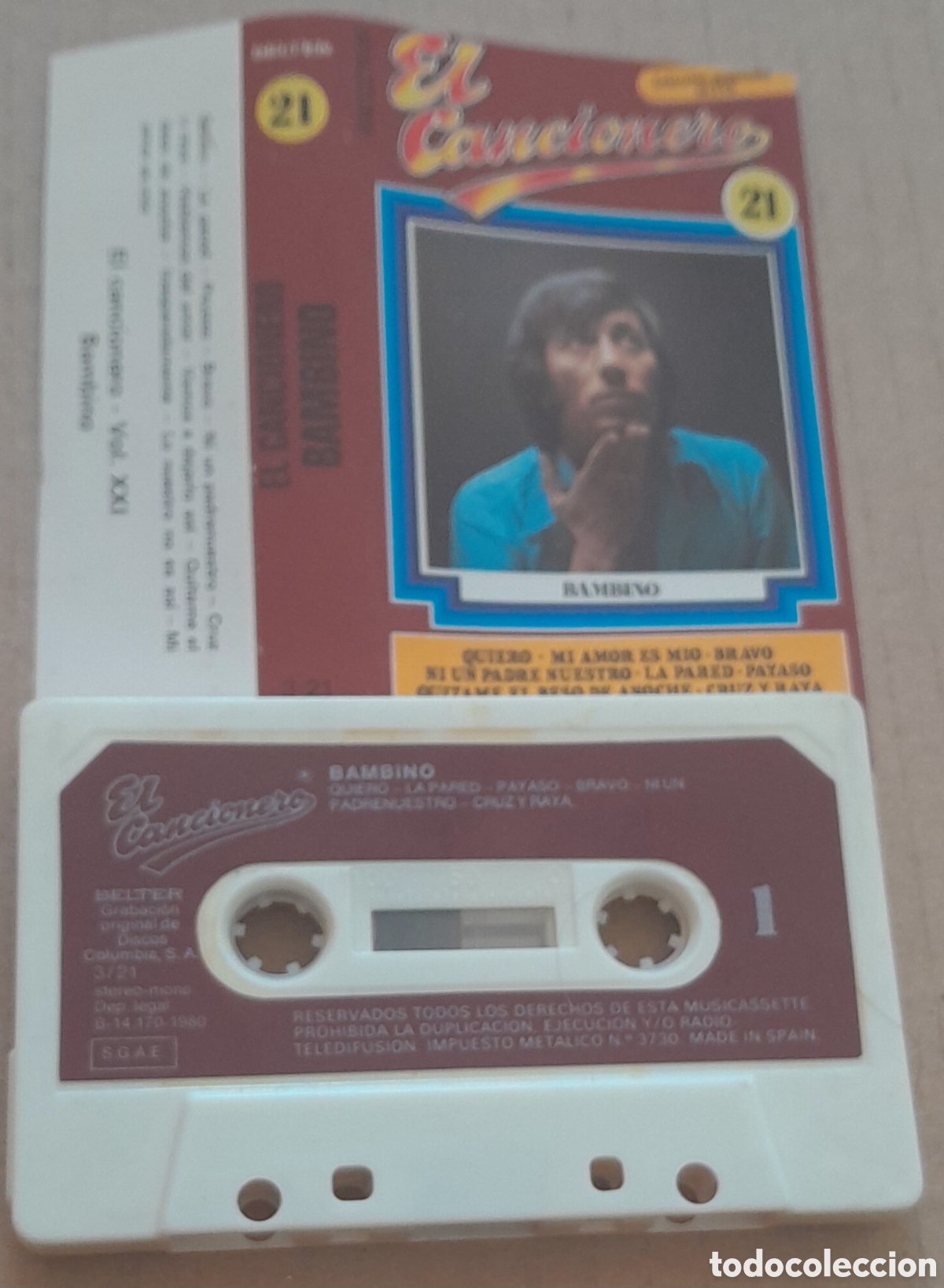 Casetes antiguos: BAMBINO - EL CANCIONERO 21 - Foto 1
