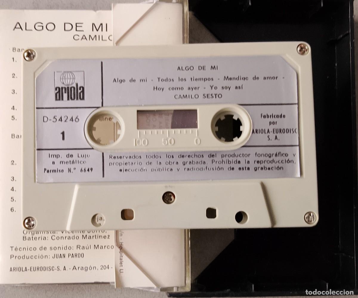 Casetes antiguos: Camilo Sesto. Algo de mi. Cinta de cassette. - Foto 3