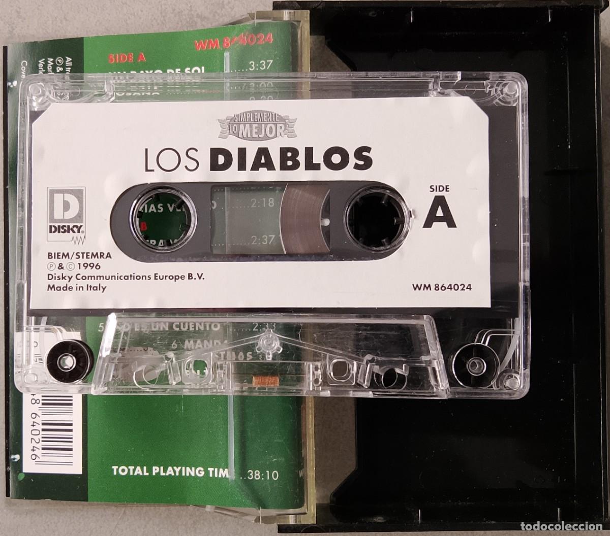 Casetes antiguos: Los Diablos. Simplemente lo mejor. Cinta de cassette. - Foto 3