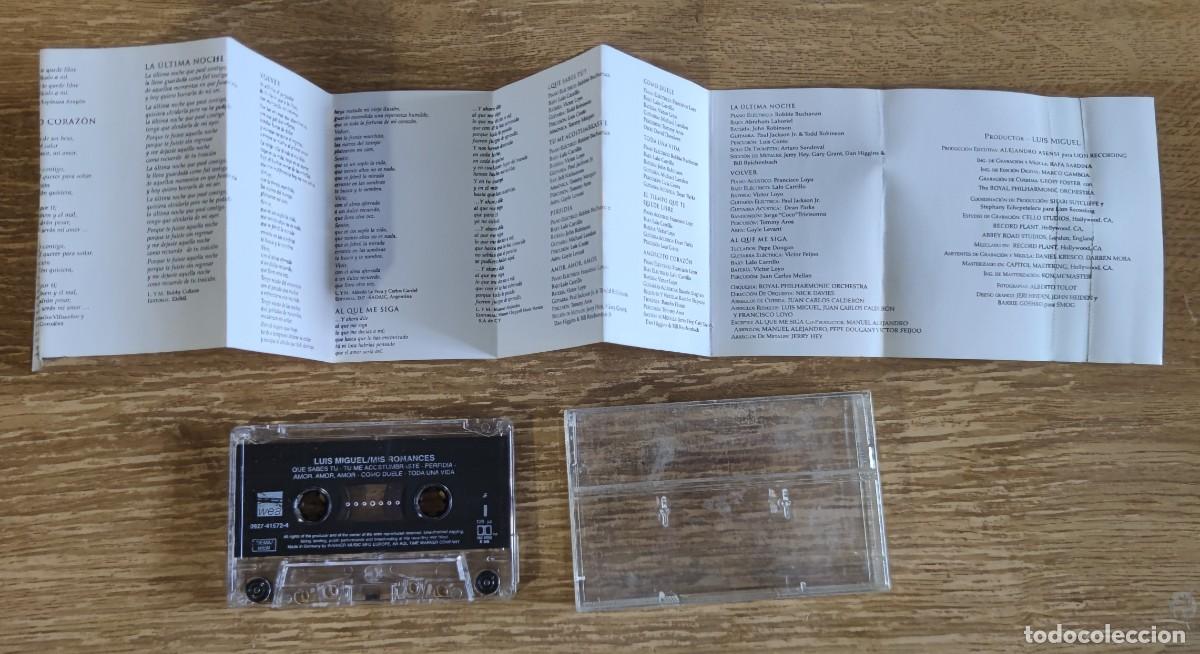 Casetes antiguos: Cassette Luis Miguel - Mis Romances (2001) - Foto 3