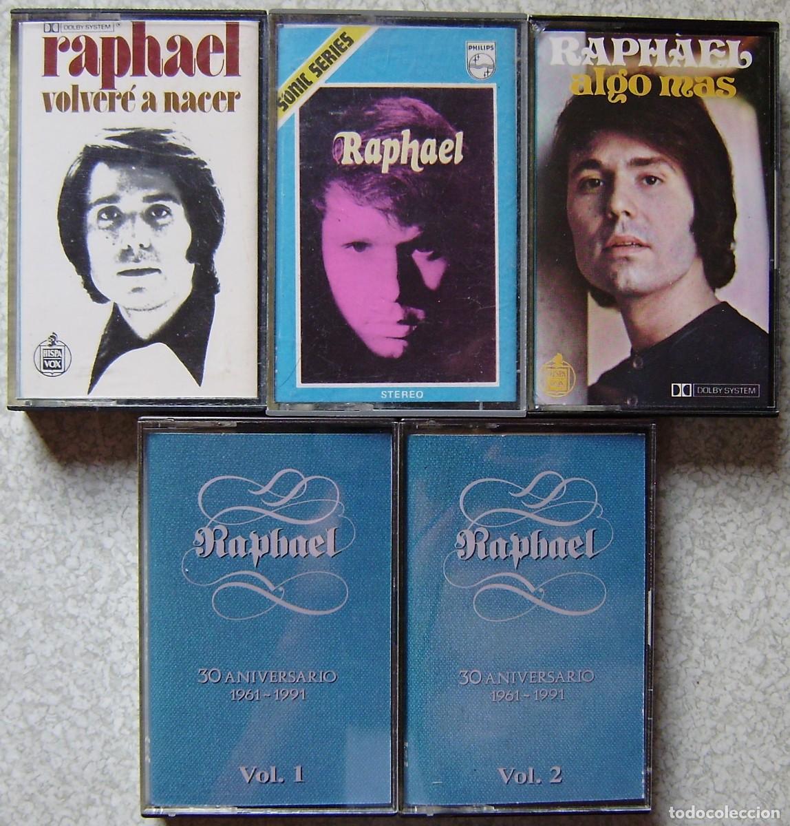 Casetes antiguos: RAPHAEL.LOTE DE 5 CASETES DE RAPHAEL... - Foto 1