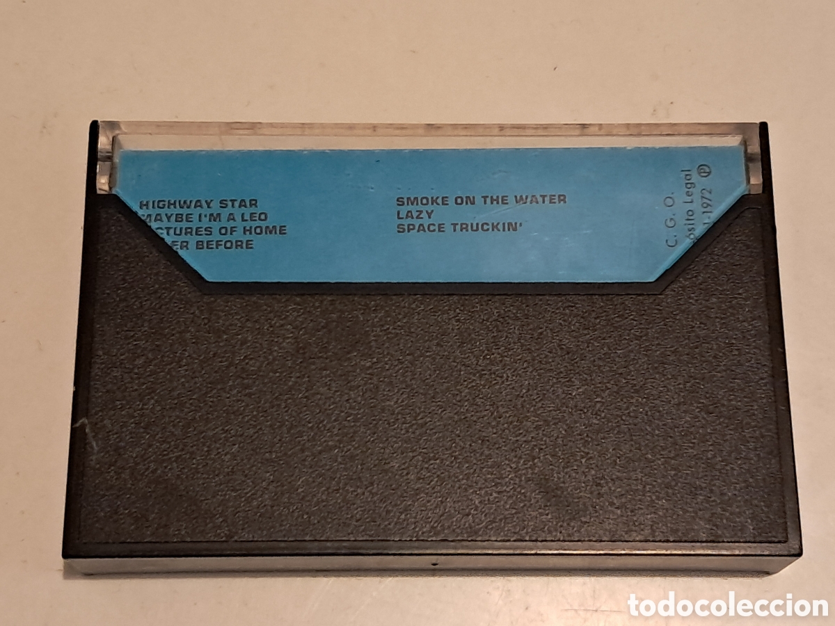 Casetes antiguos: CINTA CASETTE, DEED PURPLE. MACHINE HEAD. 1972 - Foto 2