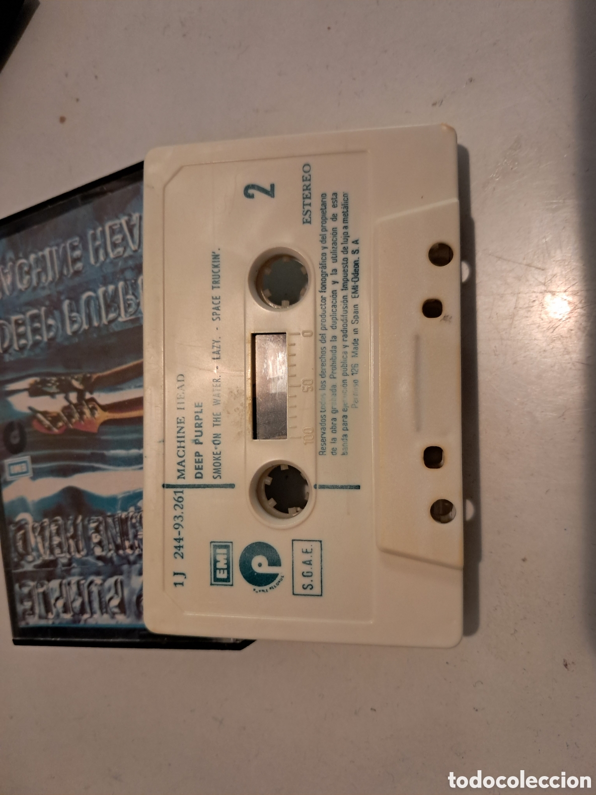 Casetes antiguos: CINTA CASETTE, DEED PURPLE. MACHINE HEAD. 1972 - Foto 5